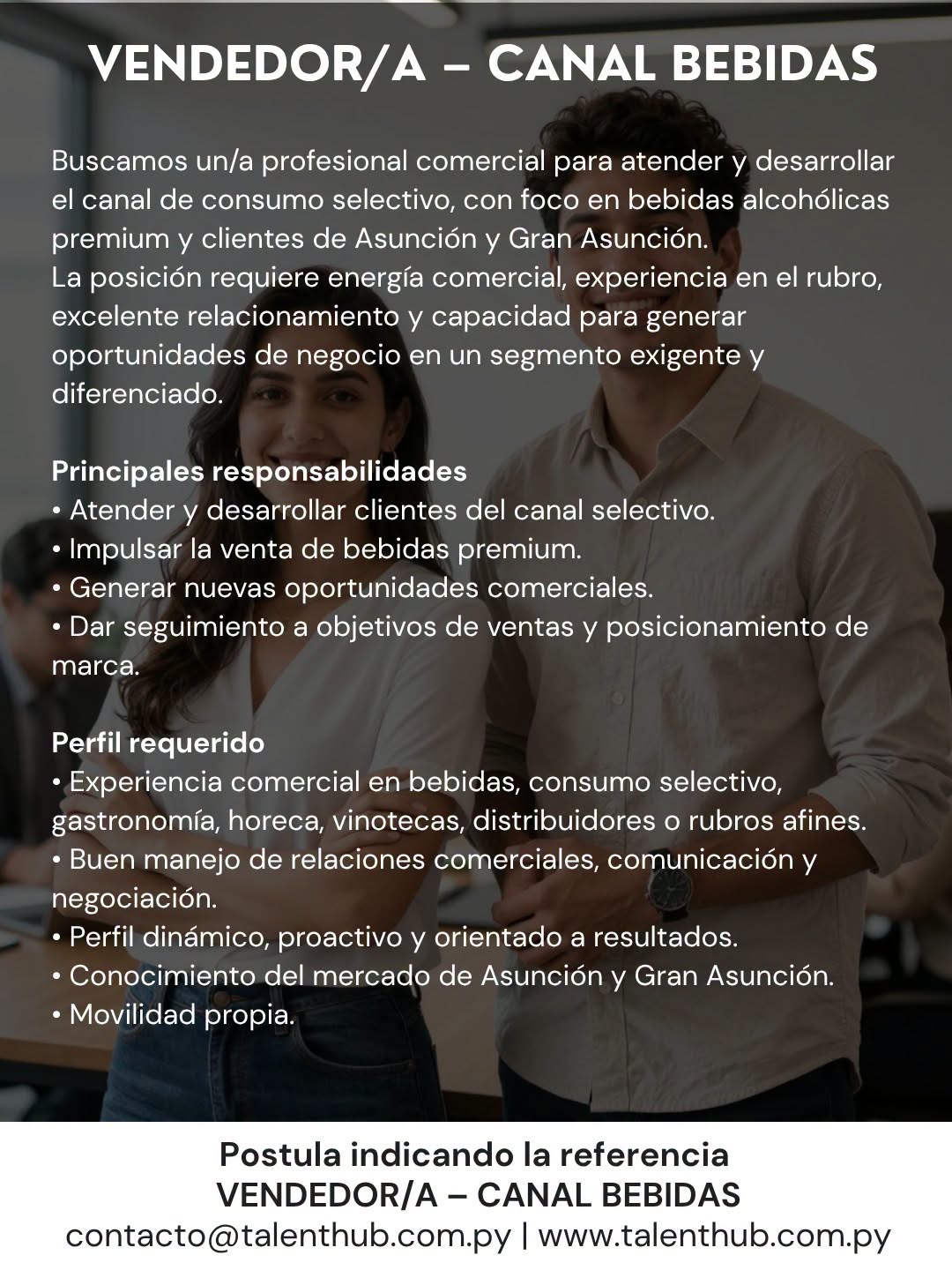 Oferta laboral: Vendedor — Talent Hub