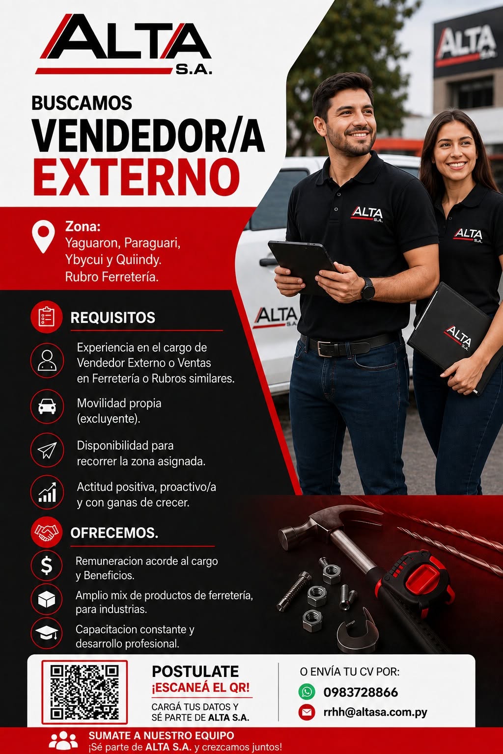 Oferta laboral: Vendedor Externo — Altasa