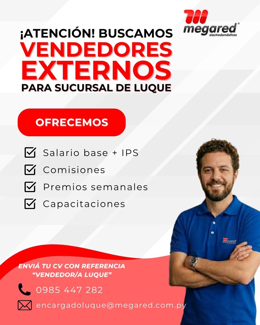Oferta laboral: Vendedor Externo — Megared