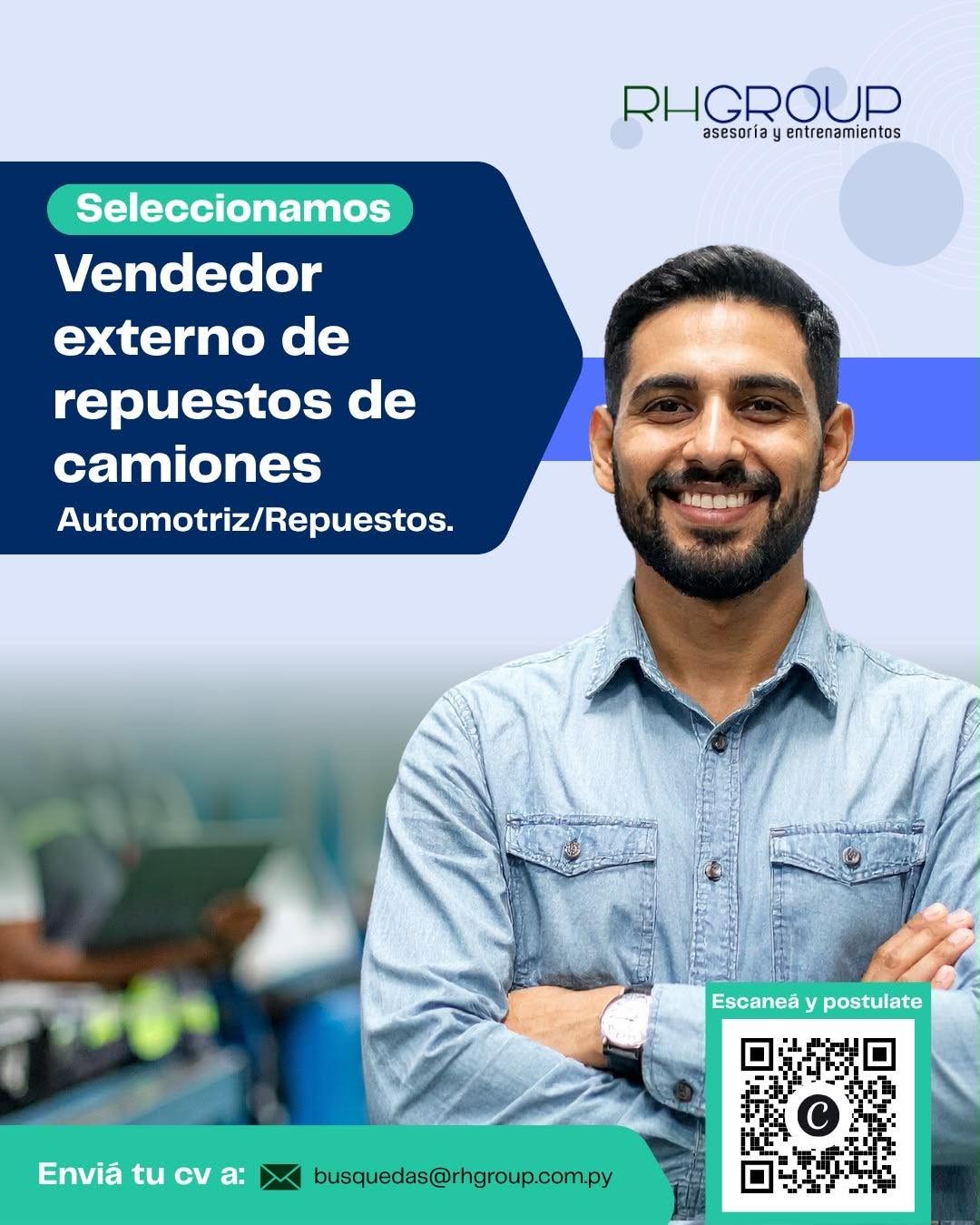 Oferta laboral: Vendedor Externo De Repuestos De Camiones — Rh Group