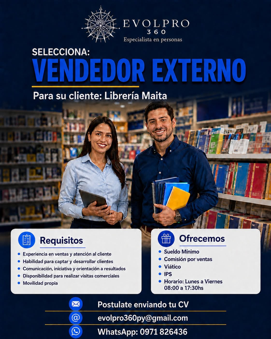 Oferta laboral: Vendedor Externo
