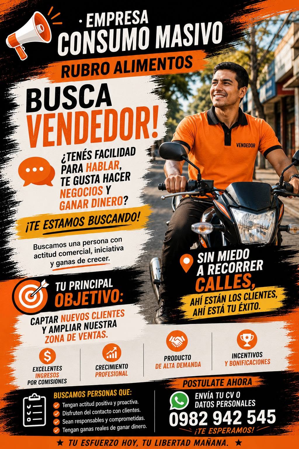 Oferta laboral: Vendedor A