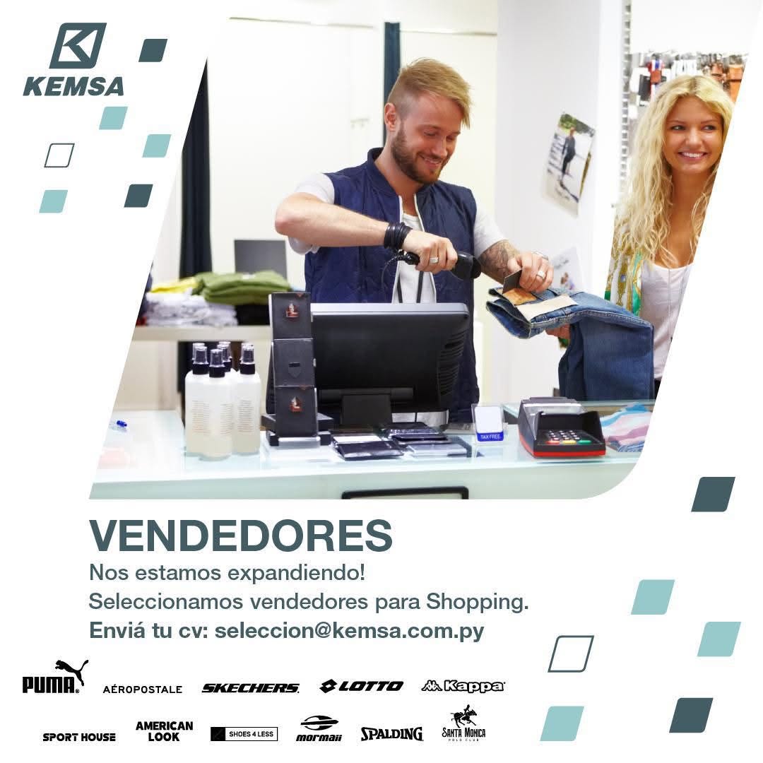 Oferta laboral: Vendedores — Kemsa
